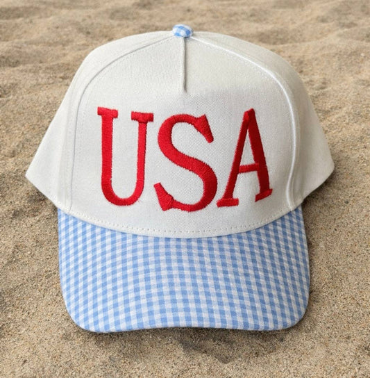 P&PD Wholesale - USA Gingham Hat
