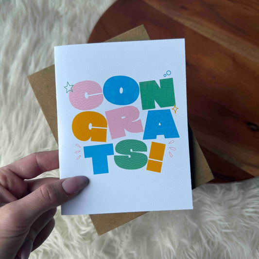 Big Moods - "CONGRATS!" Greeting Card