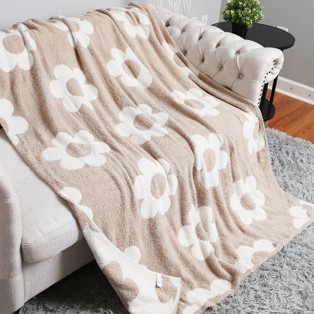 Fashion City-Daisy Pattern Soft Throw Blanket