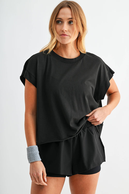 Mono B - Flow Open-Back Pima Cotton Tee