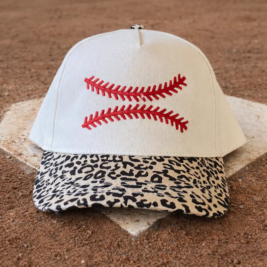 P&PD Wholesale - Baseball Stitches Leopard Hat
