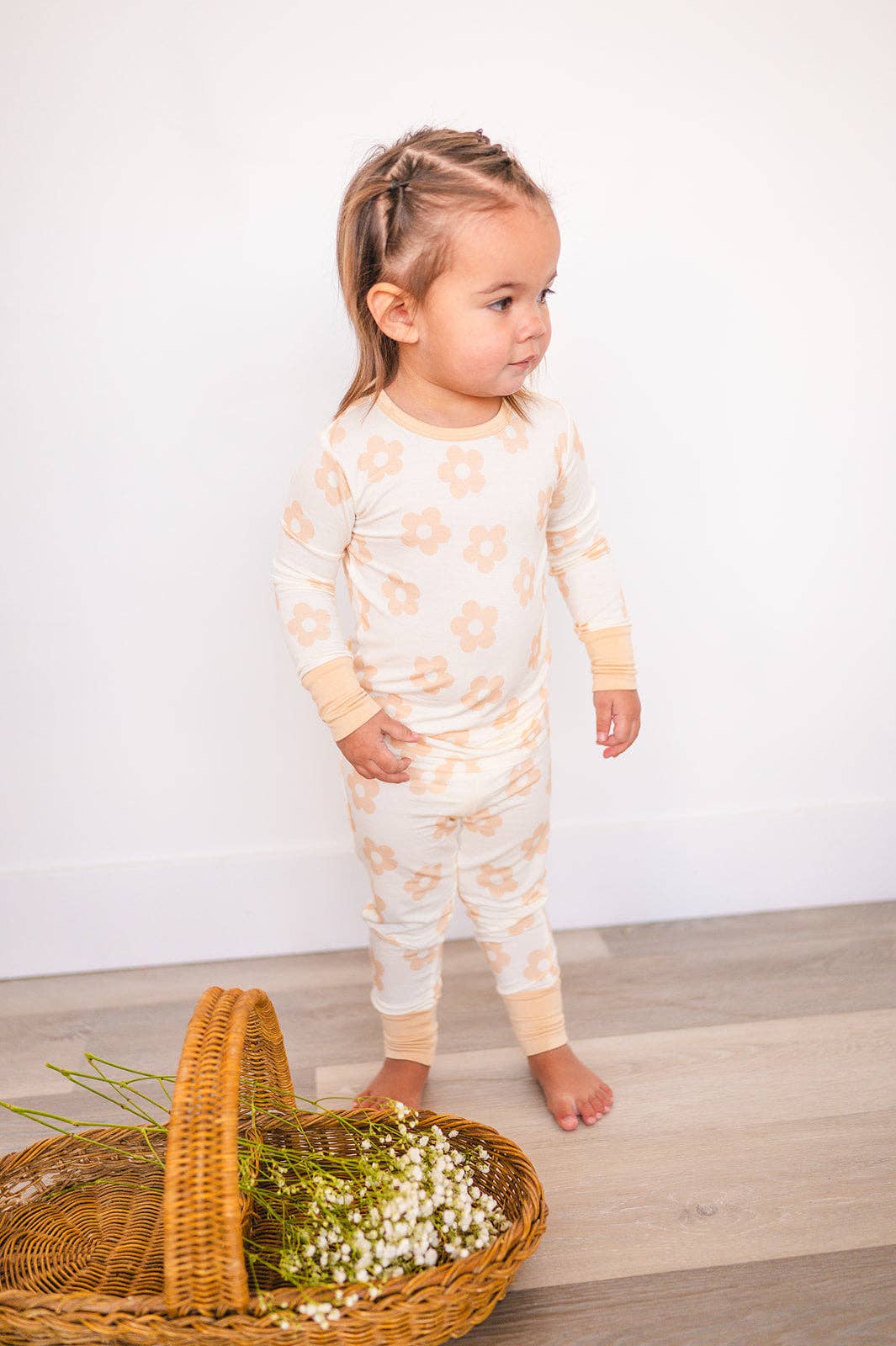 Two-Piece Pajama Set Blush Daisy