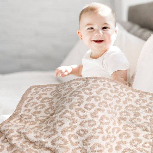 Kids Leopard Soft Throw Blanket