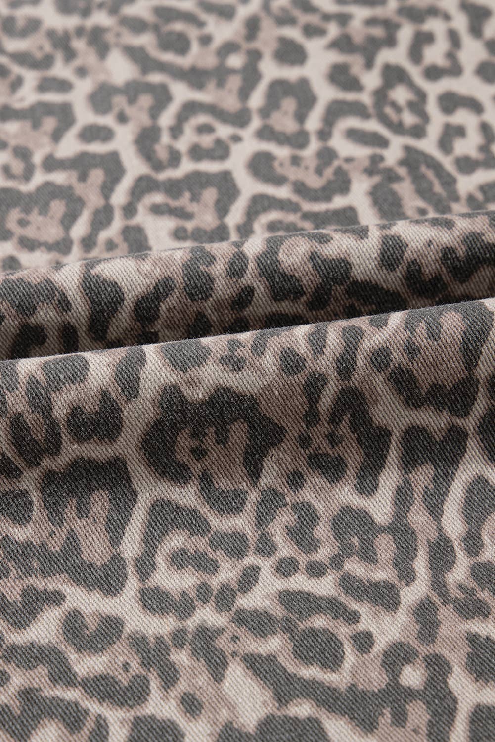 Leopard Wide Leg High Waist Jeans