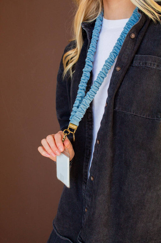 Shop Andi - Baby Blue Jean Lanyard
