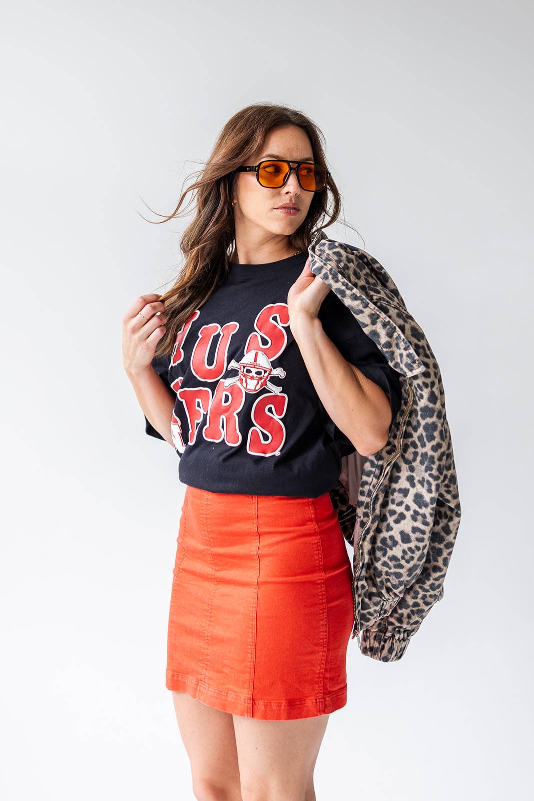 Nebraska Beckham Oversized Band Tee