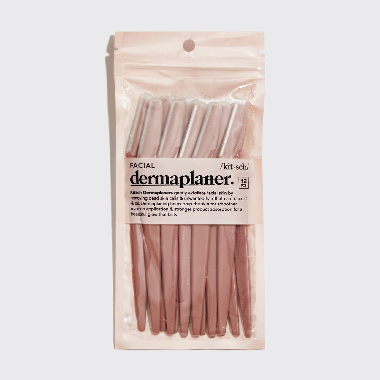 KITSCH - Recycled Plastic Dermaplaners 12pc Set - Terracotta
