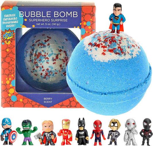 Two Sisters Spa - Superhero Bath Bomb for Kids with Toy Inside (1 Pack)