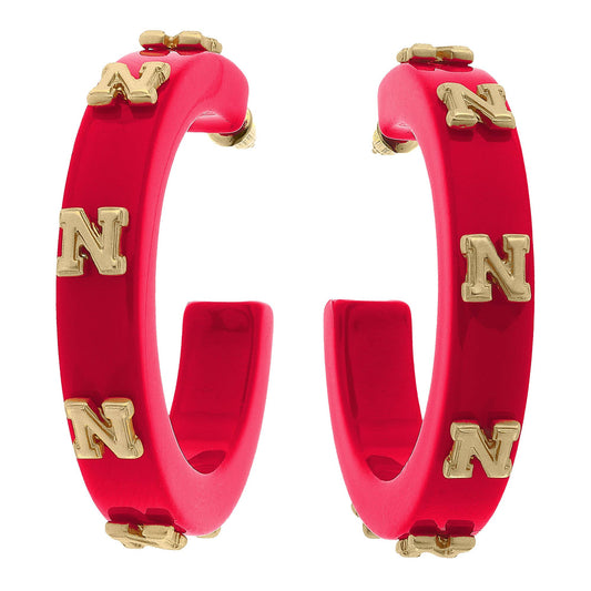 Nebraska Hoop Earrings
