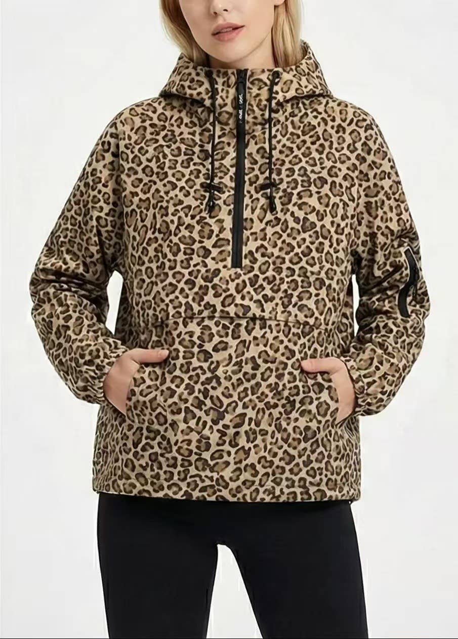 Rosa Leopard Windbreaker