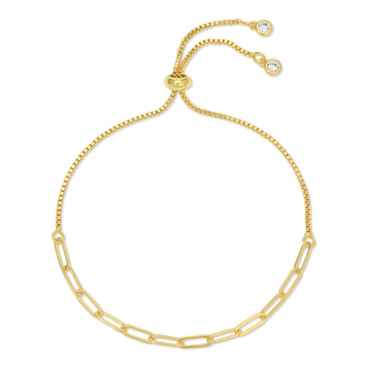 Splendid Iris Link Chain Pulley Bracelet
