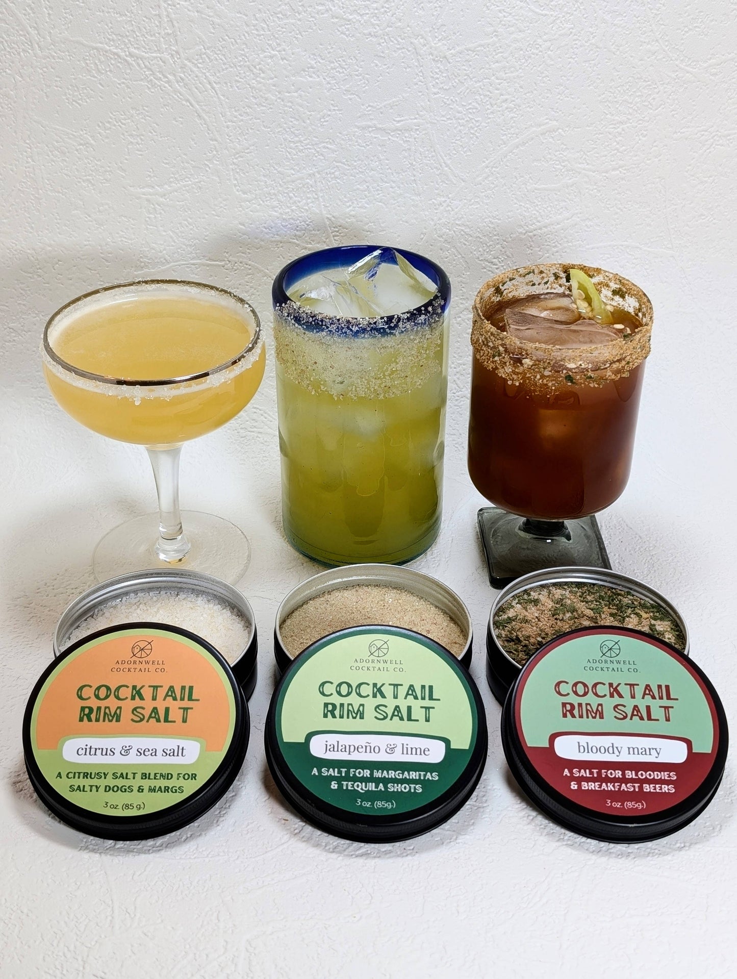 Adornwell Cocktail Co. - 3 oz. Jalapeño & Lime Rim Salt