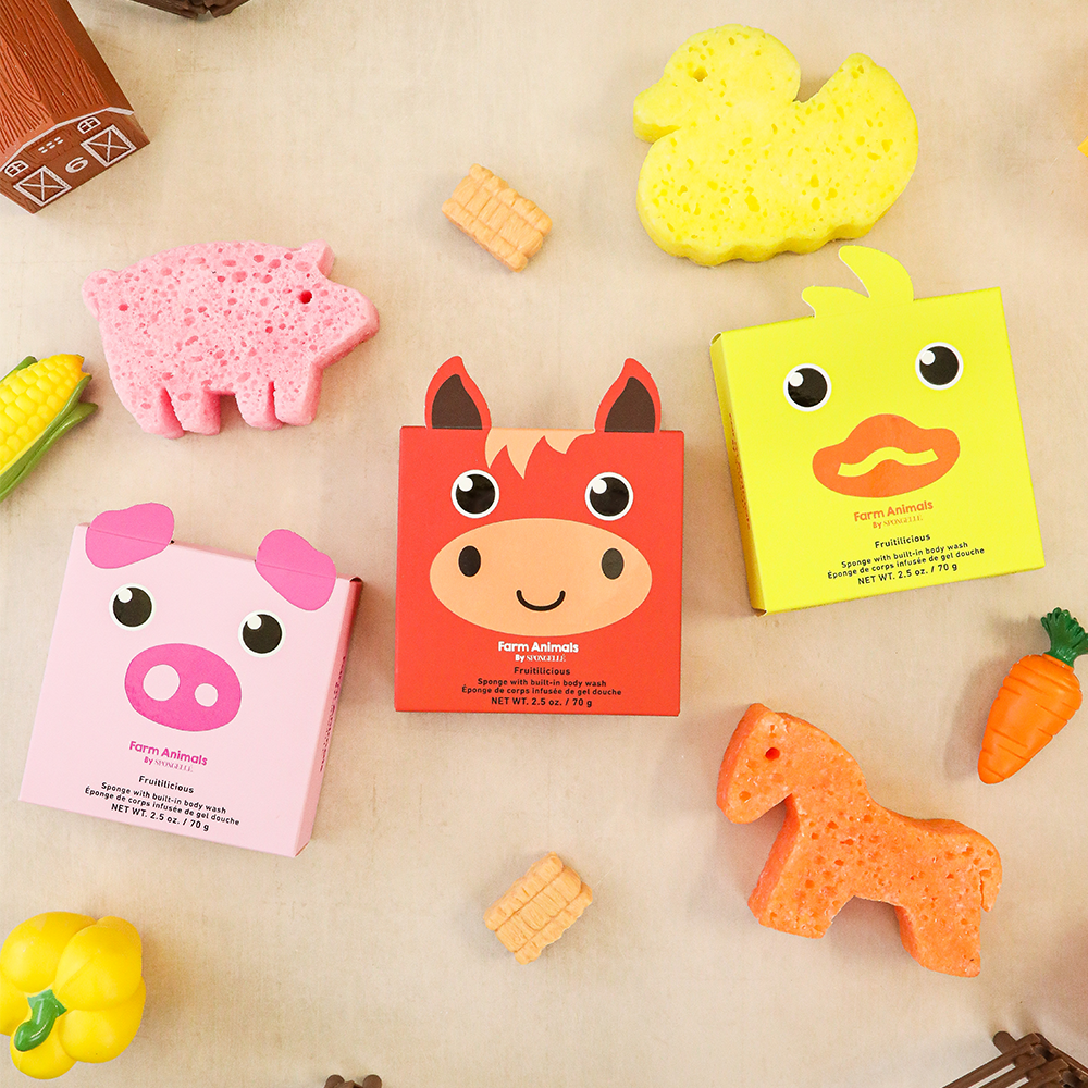 Spongellé Kids Farm Animals