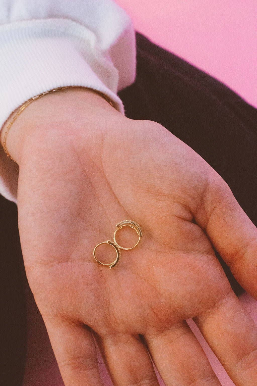 Shop Andi - Gem Double Hoop Dupes