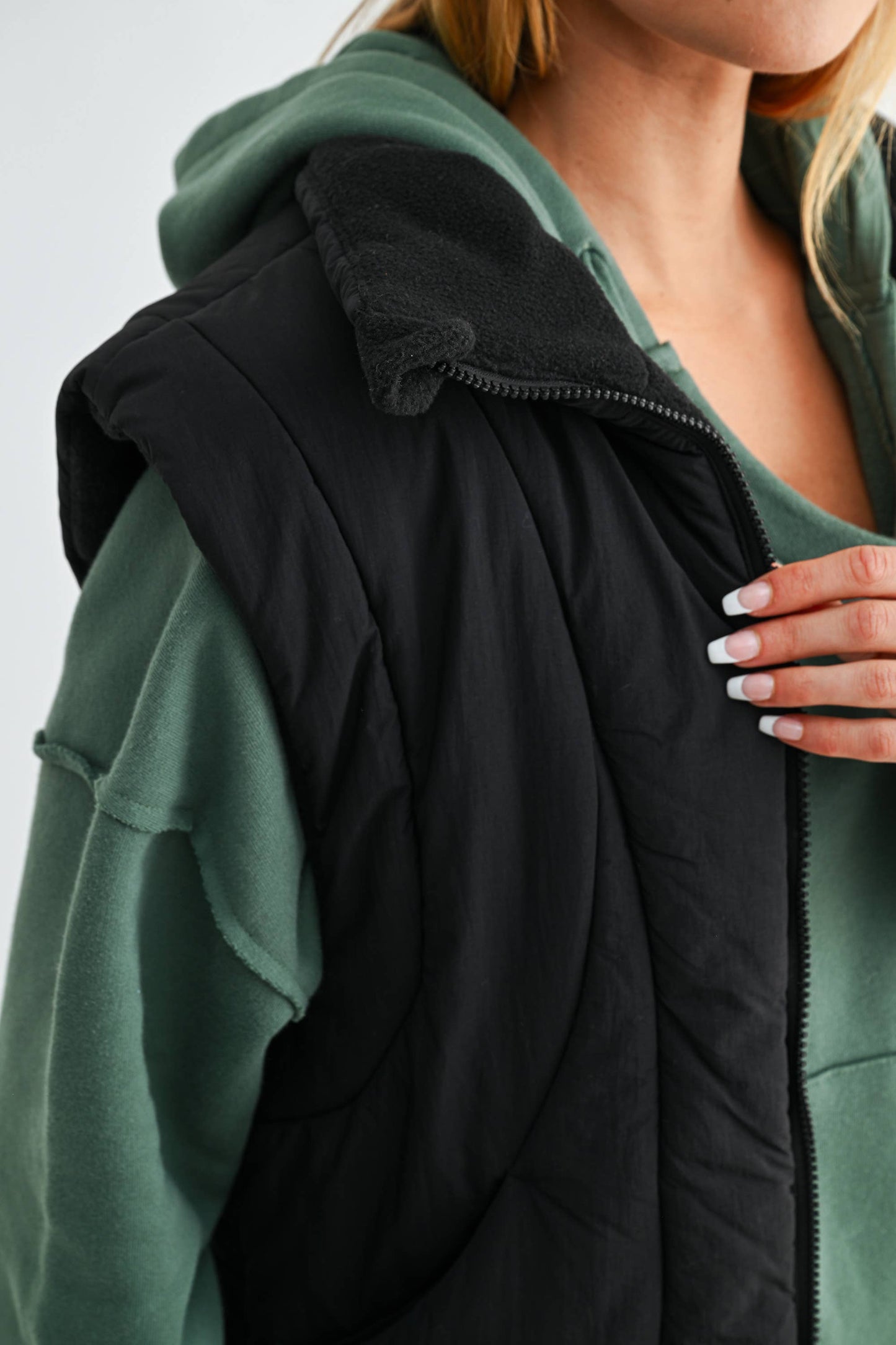 Mono B - Summit Curve Longline Puffer Vest
