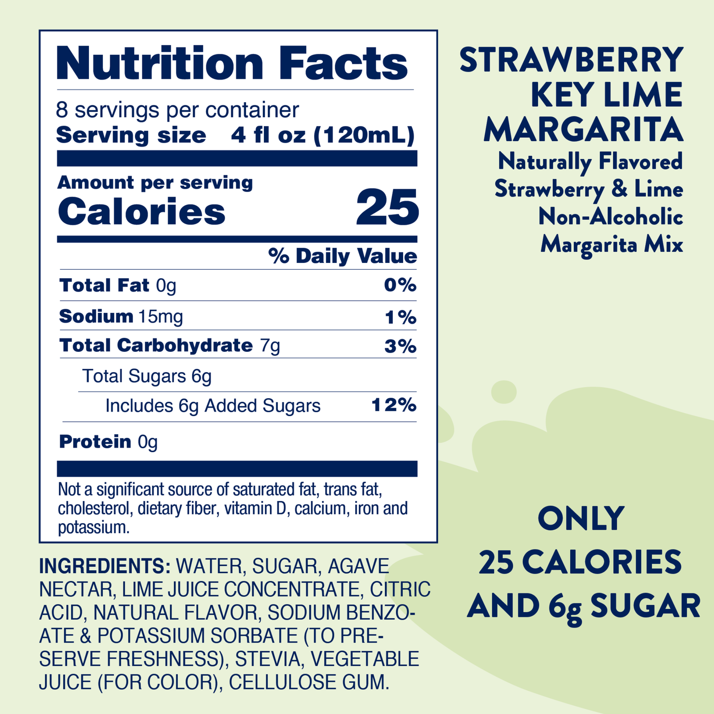 Jordan's Skinny Mixes - Natural Strawberry Key Lime Margarita