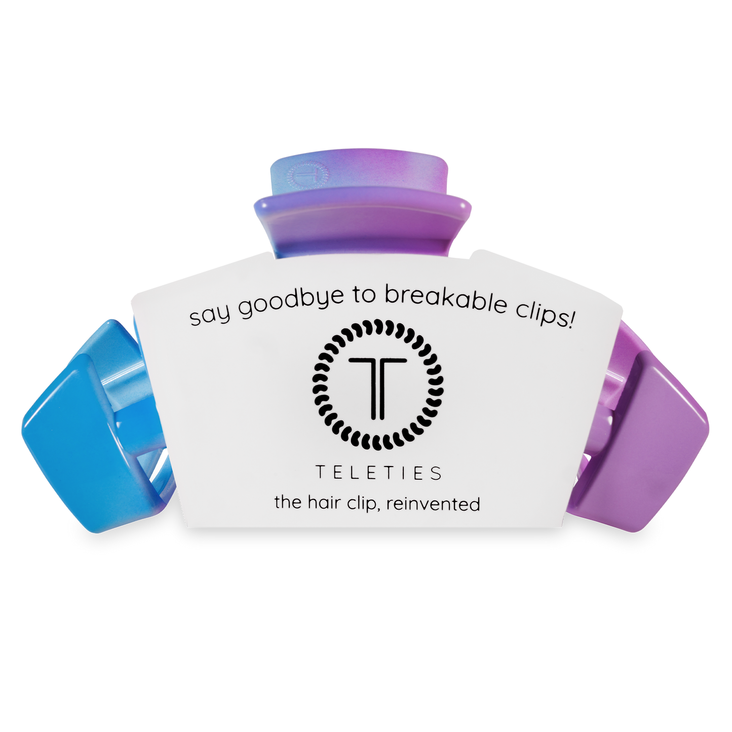 TELETIES - Classic Hair Clip | Large | Miami Vice
