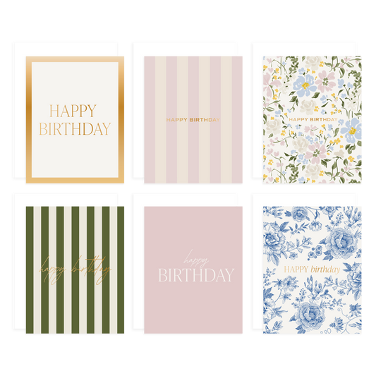 Assorted Happy Birthday Card Set