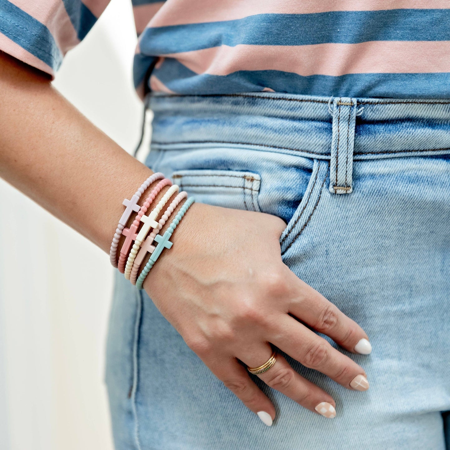 Ryan & Rose - Jesus Bracelets (silicone cross bracelets)