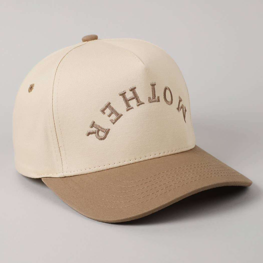 Fashion City - MOTHER Upside Down Lettering Embroidery Cap