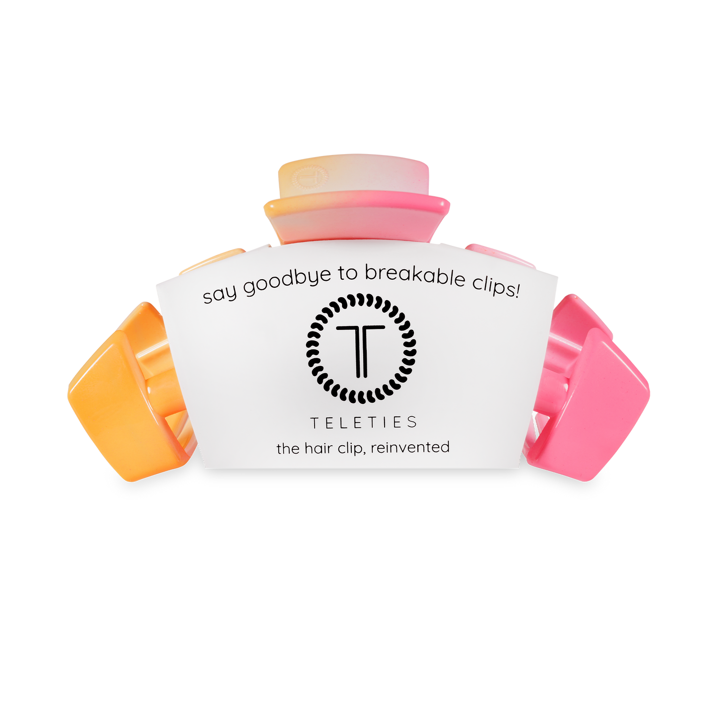 TELETIES - Classic Hair Clip | Medium | Day Rave