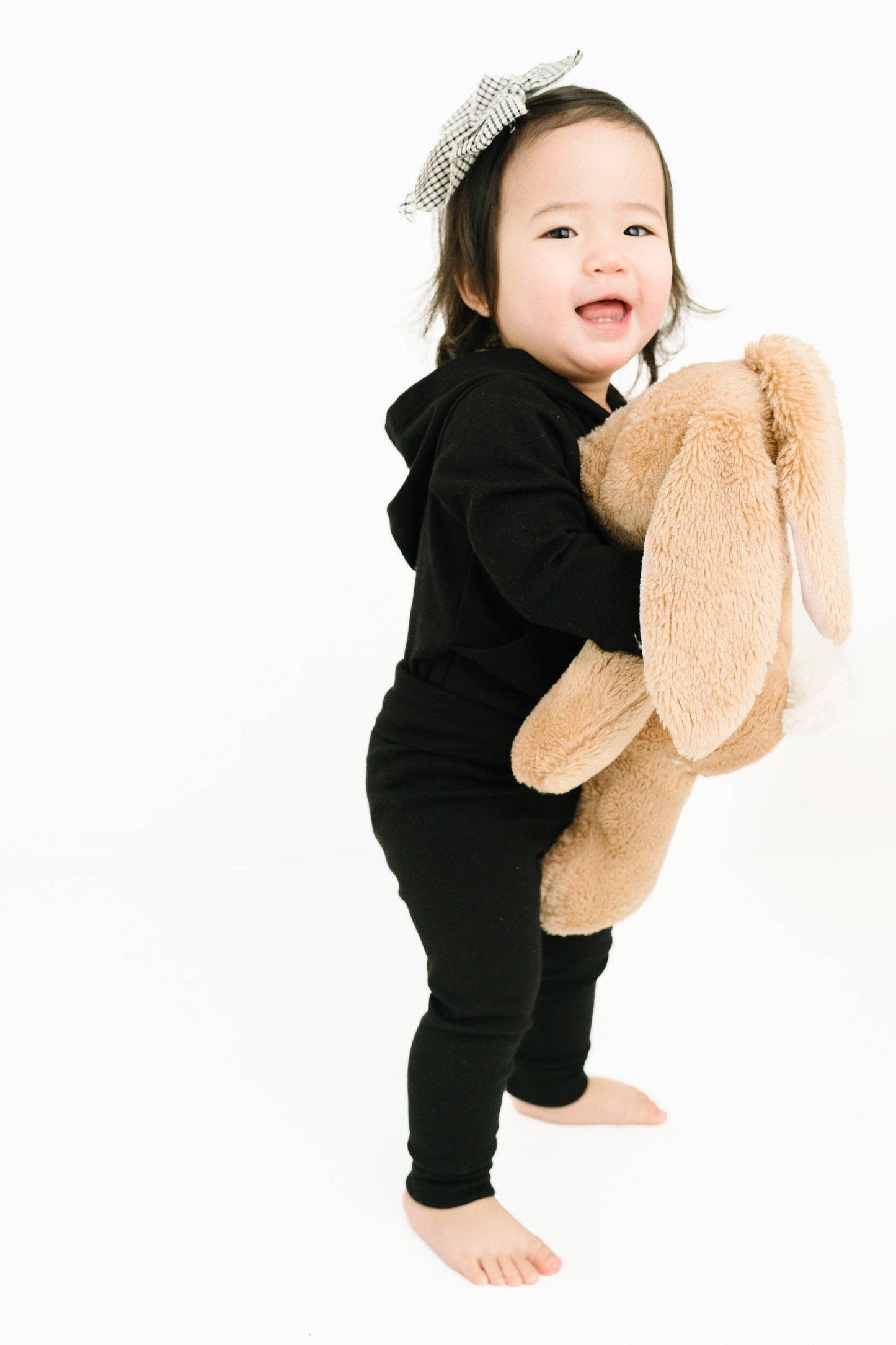 Black Hoodie Bodysuit Set