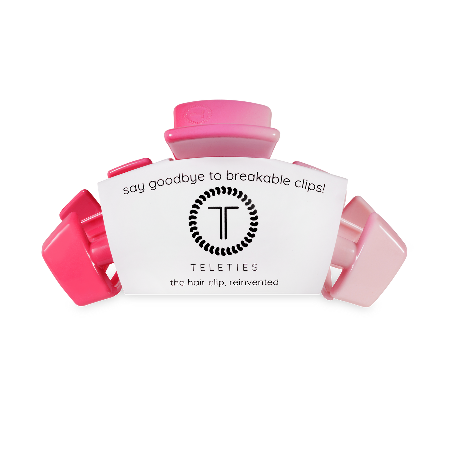 TELETIES - Classic Hair Clip | Medium | Kiss & Tell