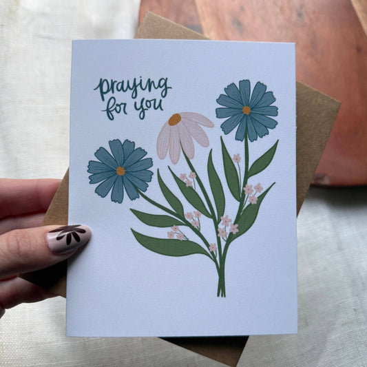 Big Moods - "Praying for you" Sympathy Card