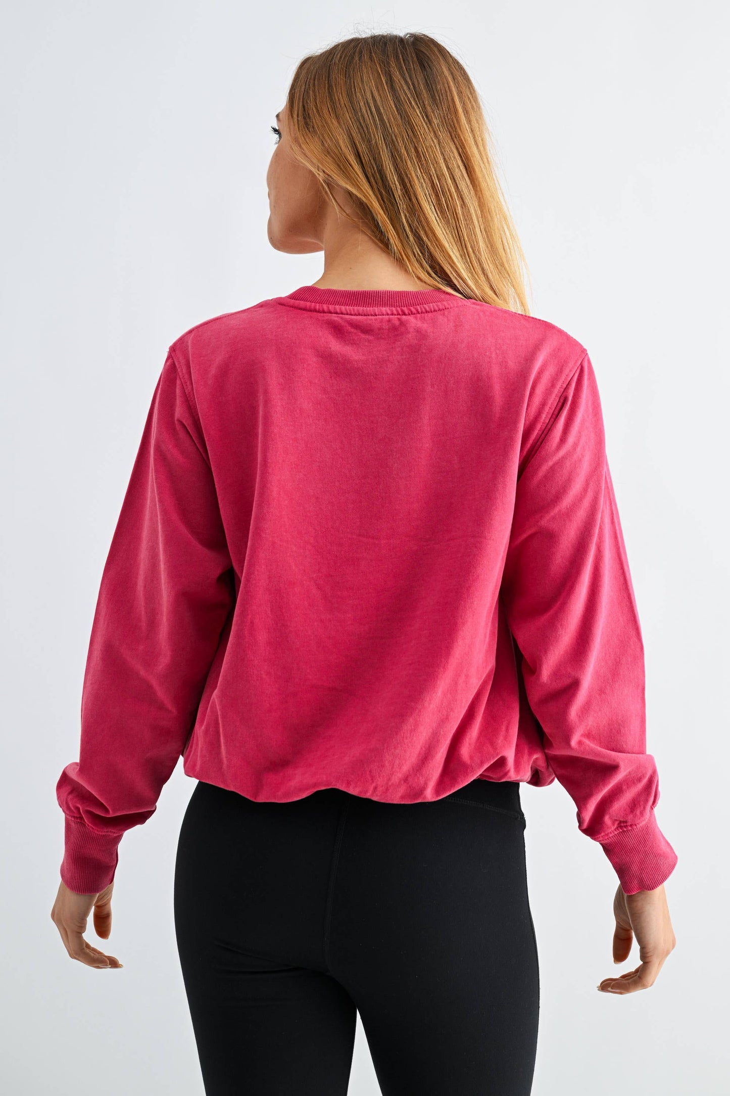 Mono B - Mineral Cloud Bubble Hem Pullover