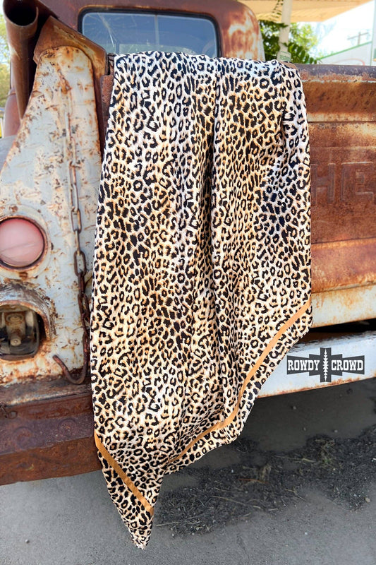 Rowdy Crowd Clothing - Liberty Leopard Wild Rag/ Scarf