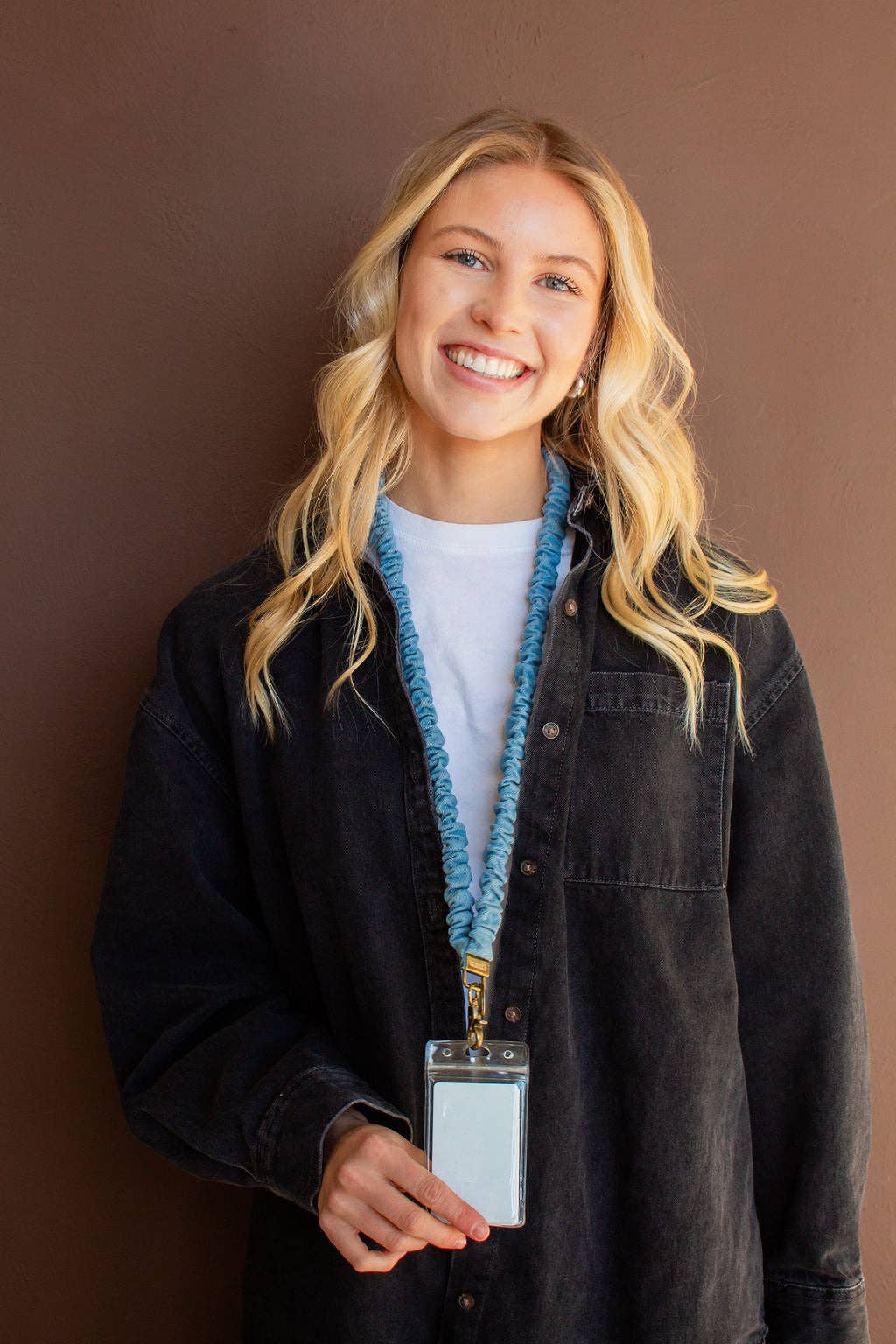 Shop Andi - Baby Blue Jean Lanyard