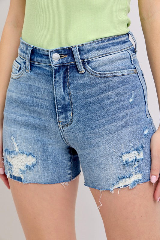 Judy Blue Distressed Shorts