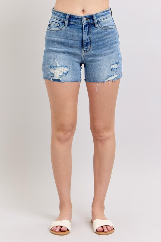 Judy Blue Distressed Shorts