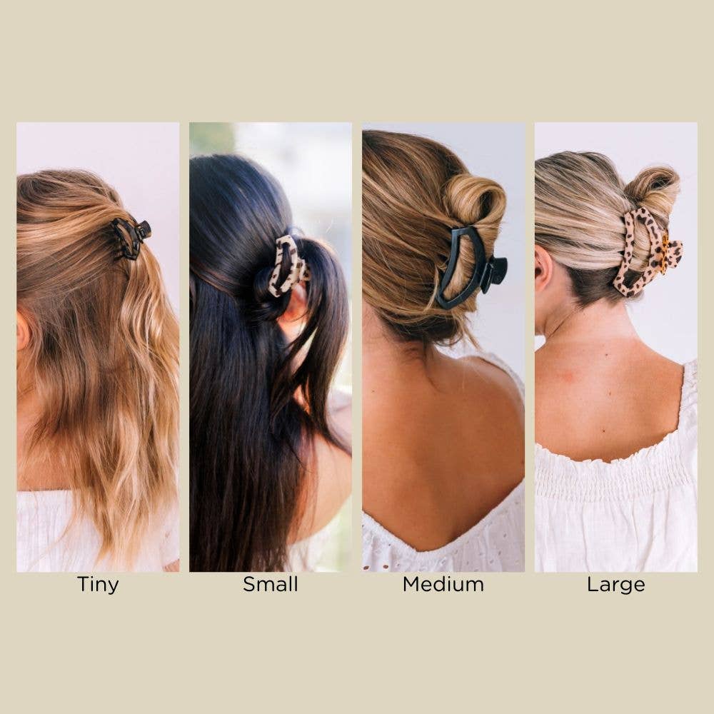 TELETIES Open Clip Large Jet Black