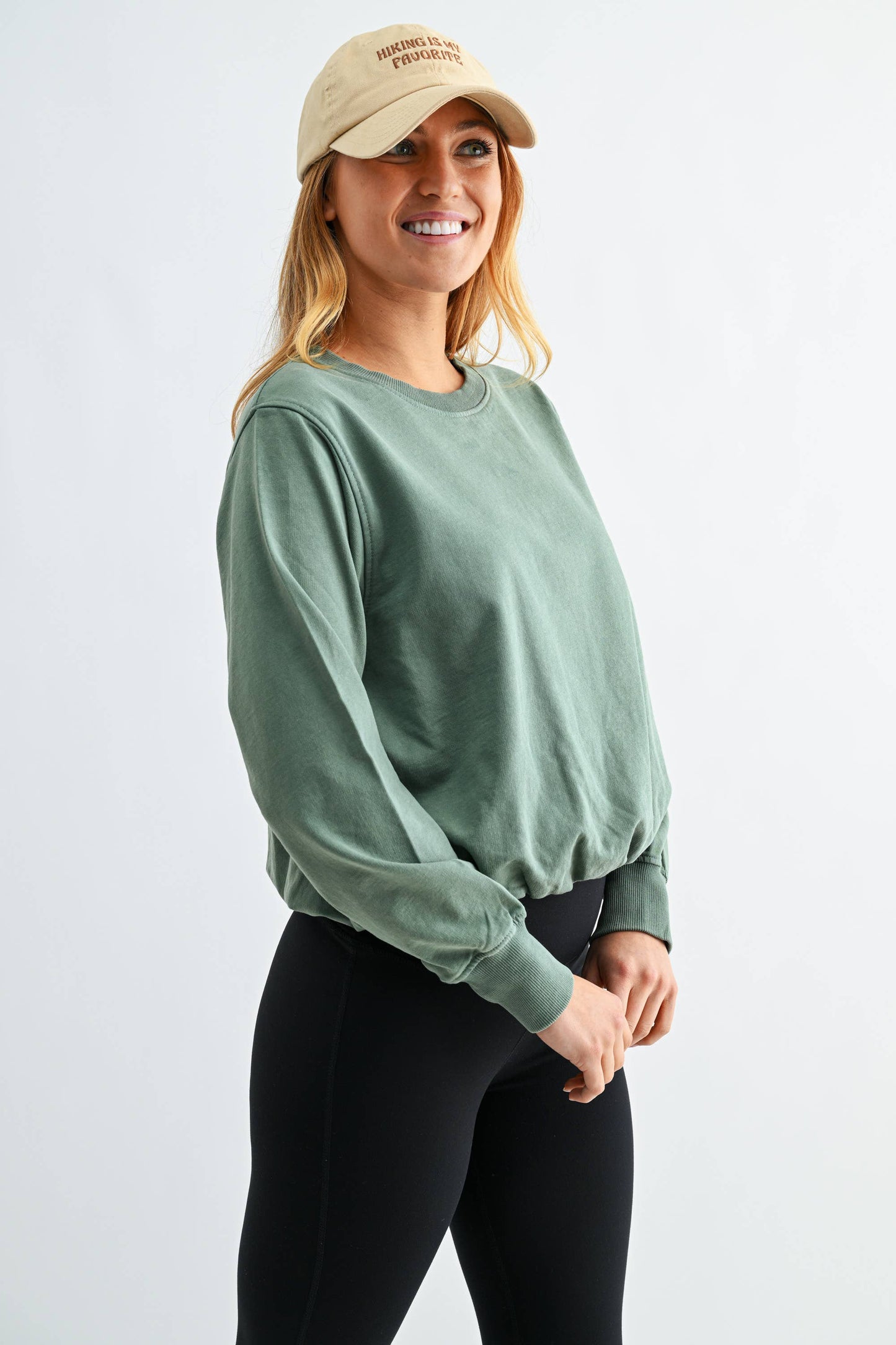 Mono B - Mineral Cloud Bubble Hem Pullover