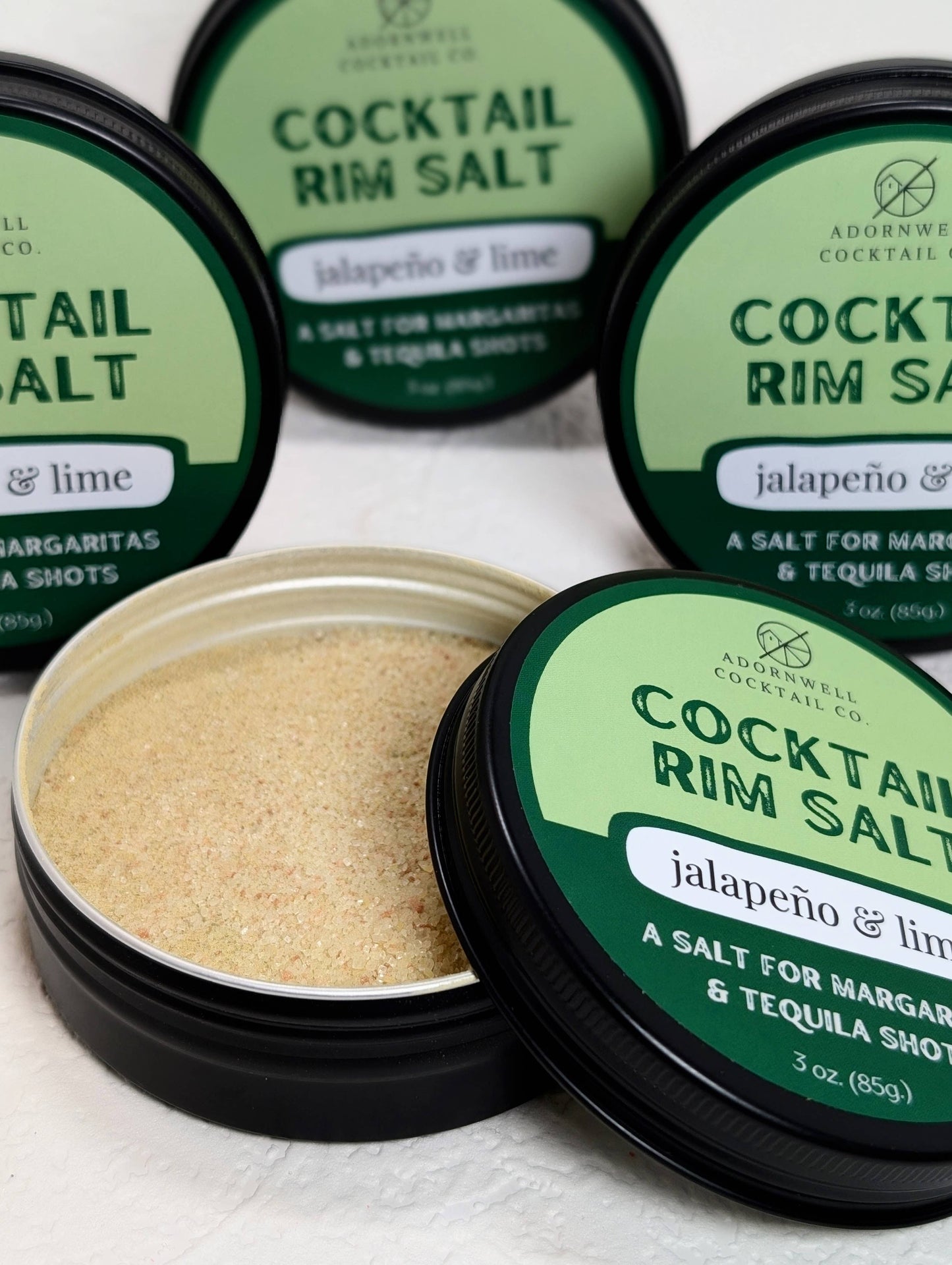 Adornwell Cocktail Co. - 3 oz. Jalapeño & Lime Rim Salt