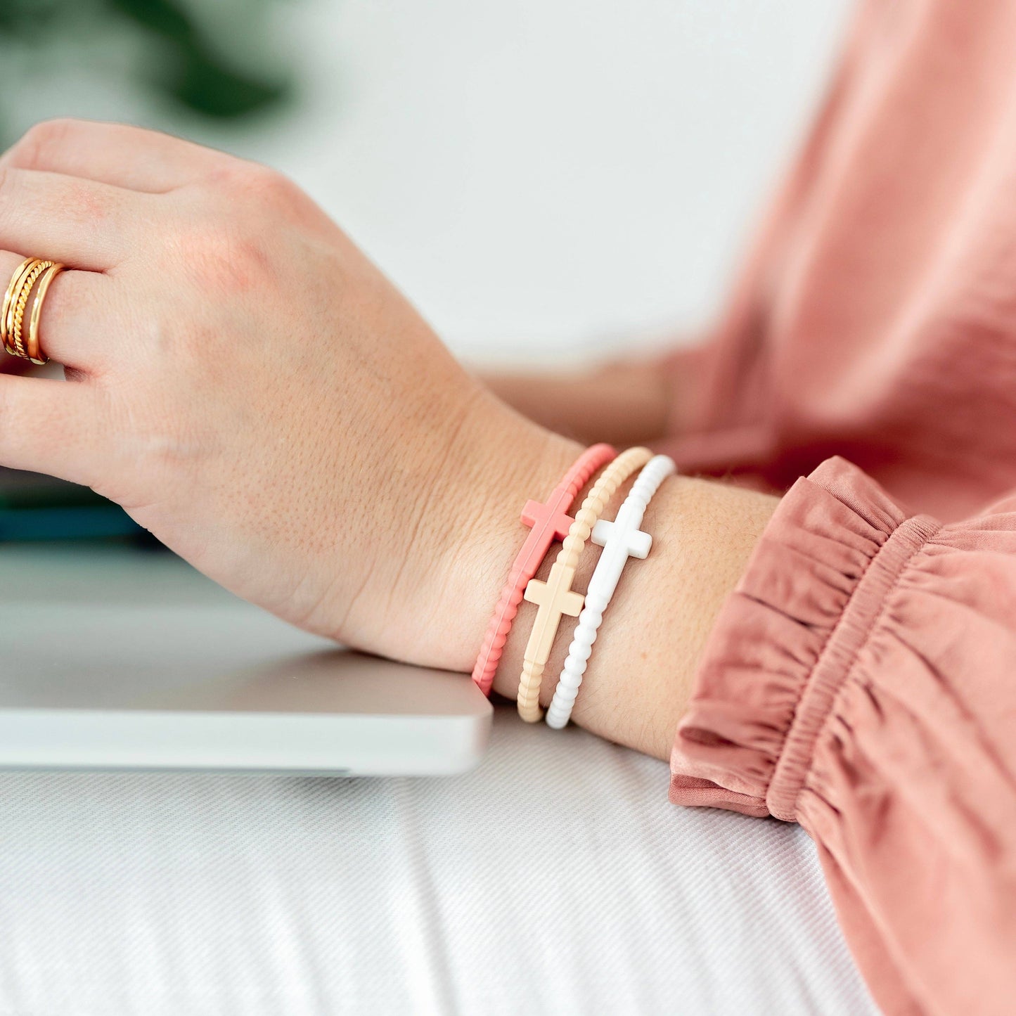 Ryan & Rose - Jesus Bracelets (silicone cross bracelets)