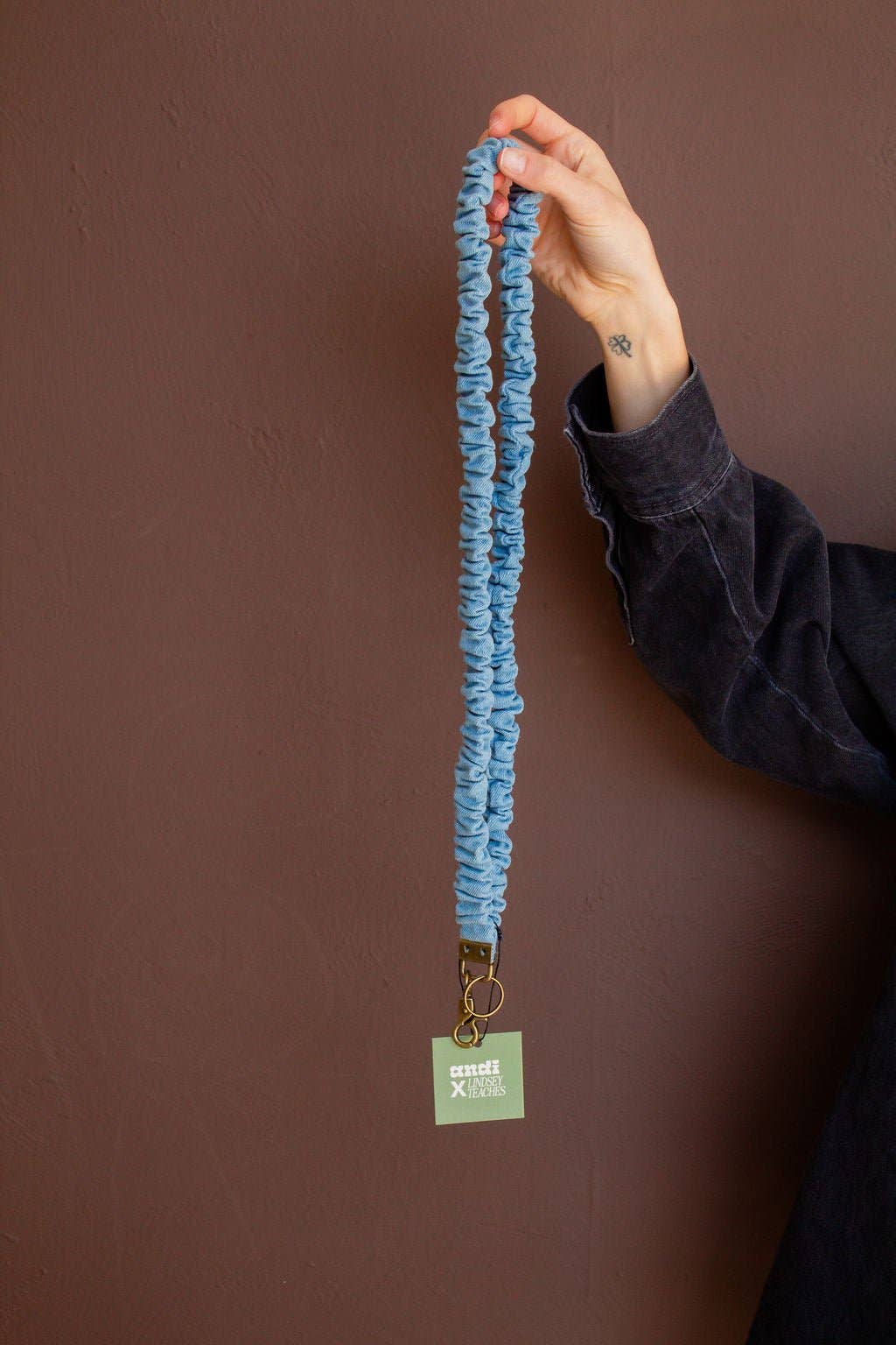 Shop Andi - Baby Blue Jean Lanyard