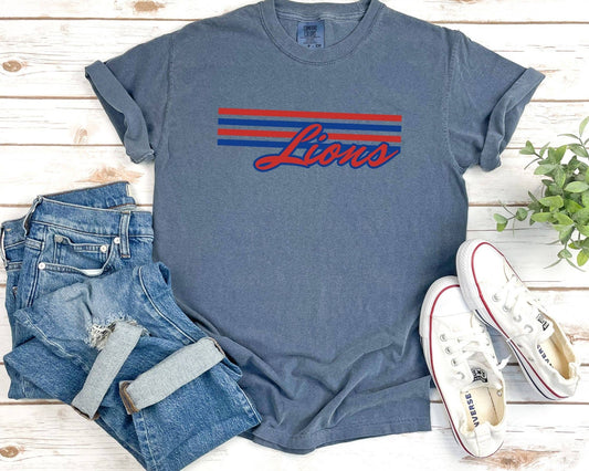 Panther Custom Retro Sports Comfort Color Tee