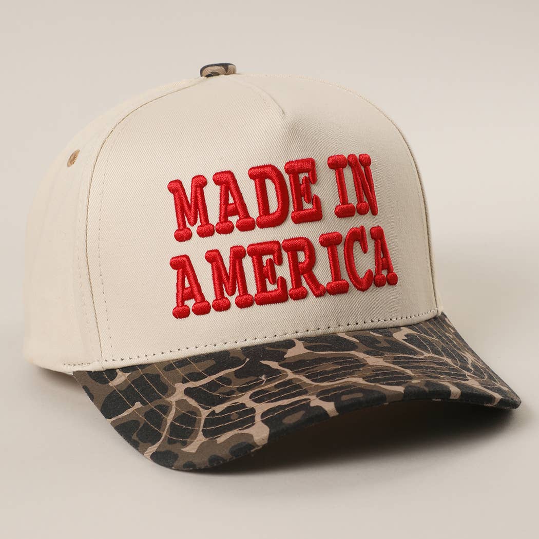 MADE IN AMERICA Leopard Brim Hat