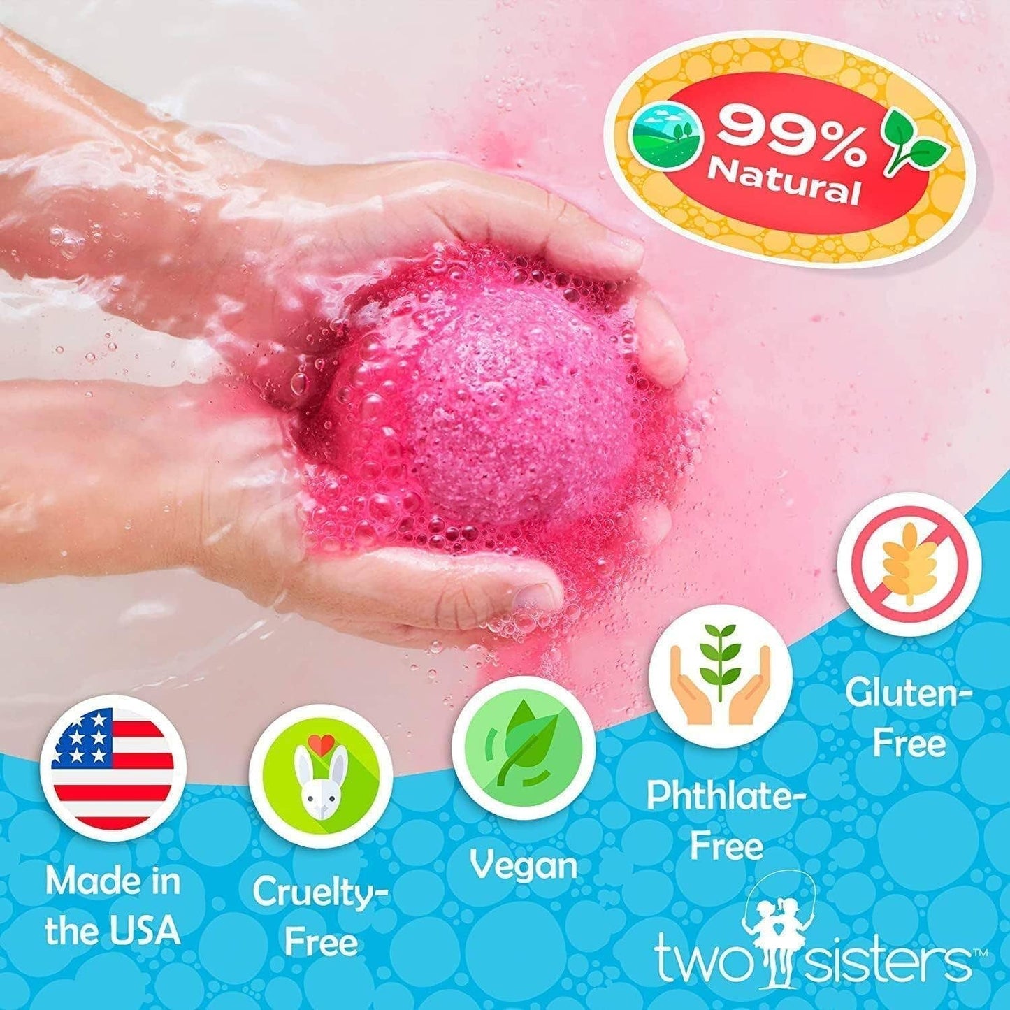 Two Sisters Spa - Dinosaur Bath Bomb for Kids (1 Pack)