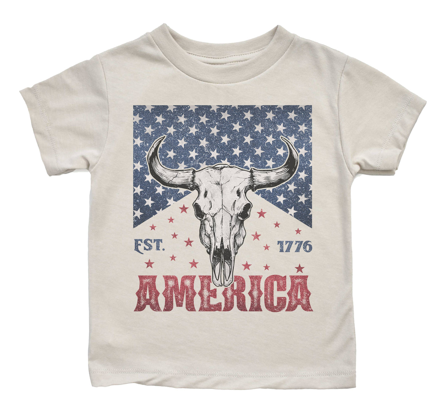 Holland Ave Clothing - Vintage Western America Kids Graphic | Boys 4th of July Tee