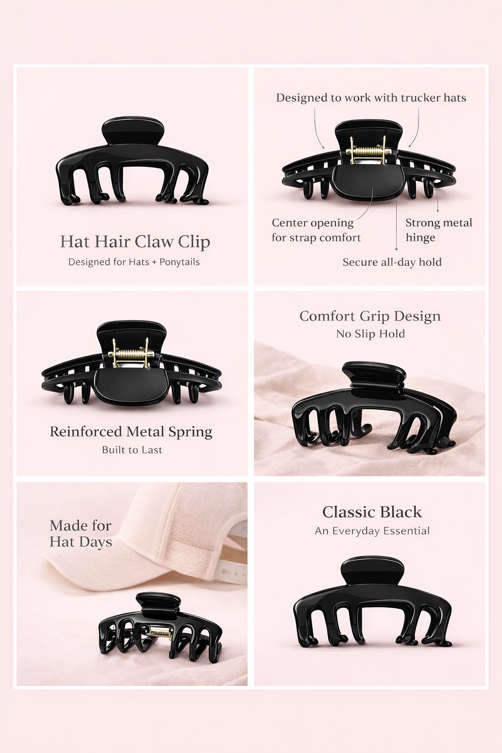 Skymorphew Branding Co - Hat Hair Claw Clip