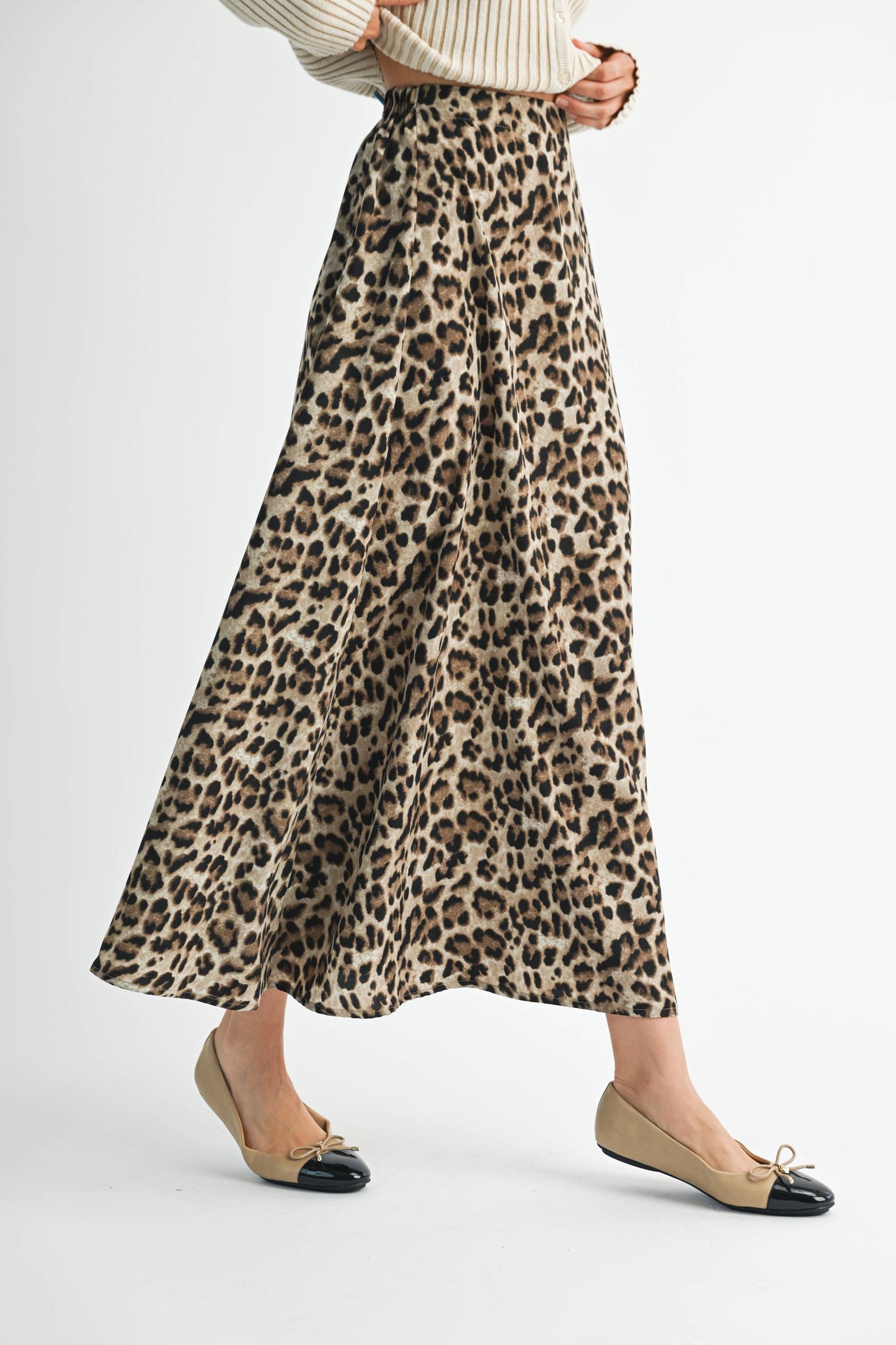 Verine Leopard Maxi Skirt