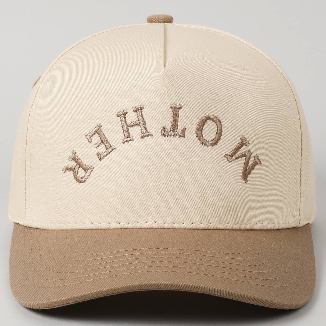 Fashion City - MOTHER Upside Down Lettering Embroidery Cap