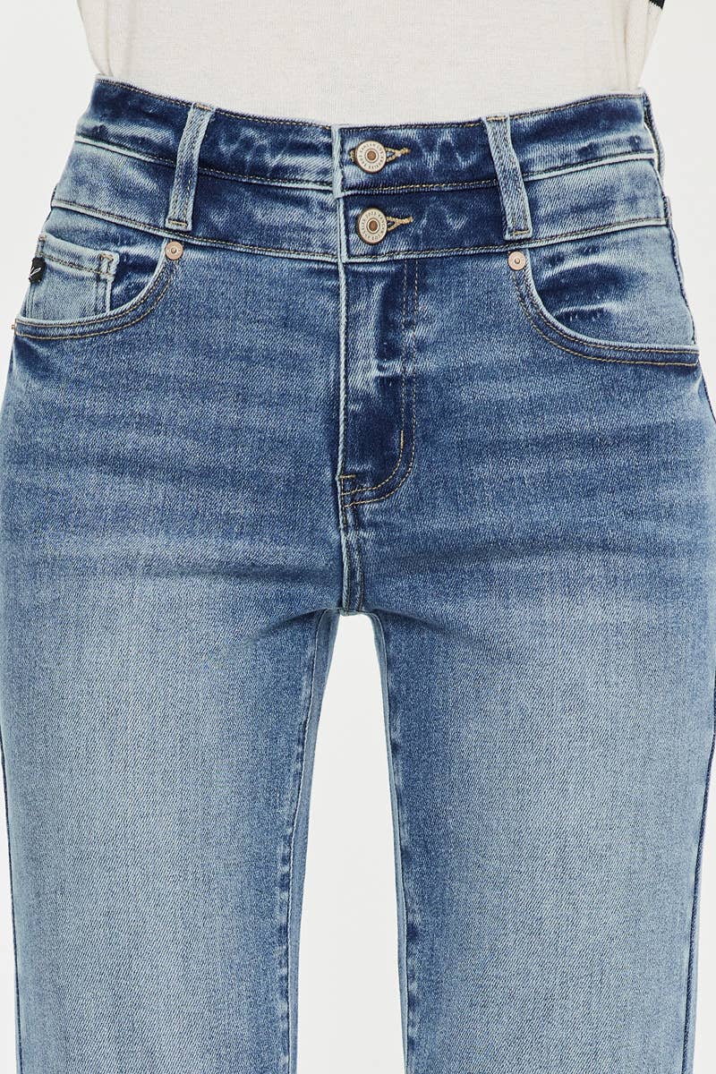 KanCan High Rise Slim Straight Leg