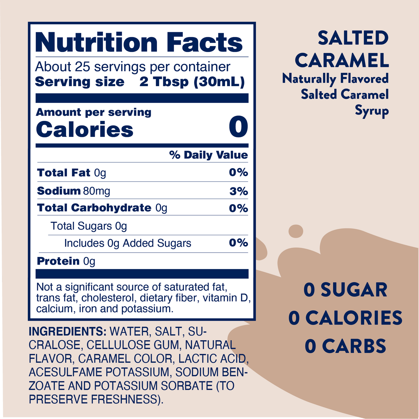 Jordan's Salted Caramel Syrup