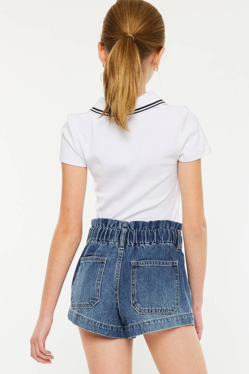 KanCan Youth Paper Bag Denim Shorts