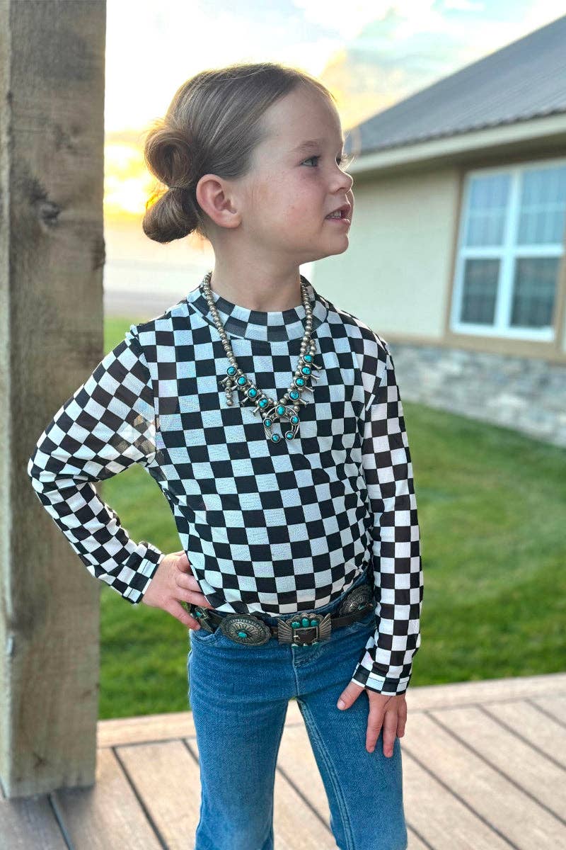 Mini Youth Checkered Mesh