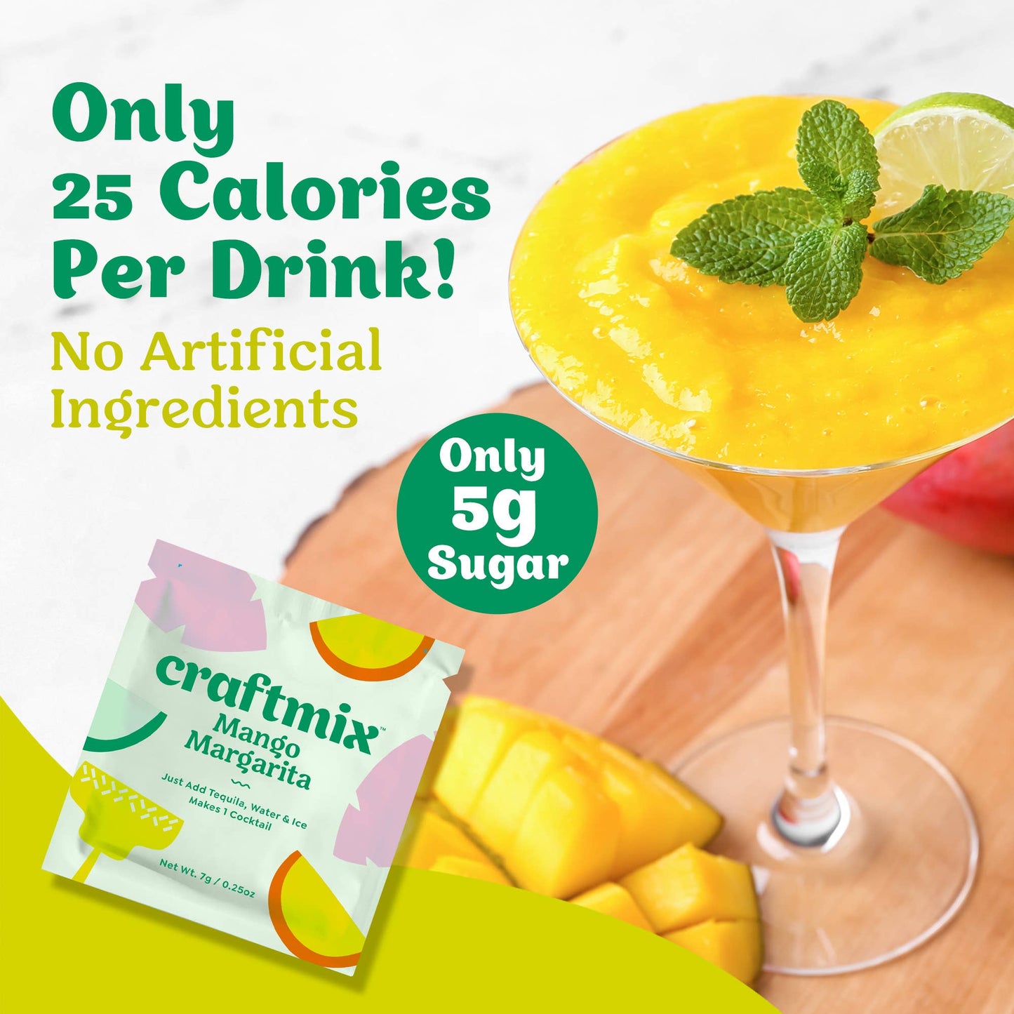 Craftmix - Mango Margarita Mixer - Single Packets